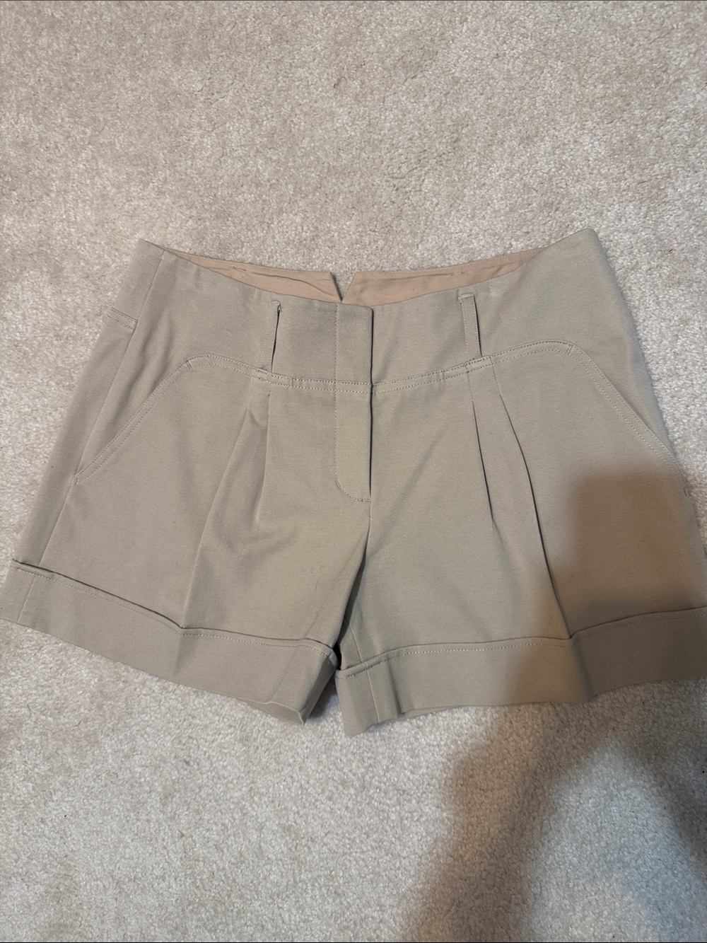 BCBGMaxAzria khaki Tailored dress Shorts